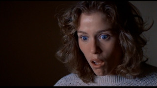 Woman tongue out sweater shoulders - twin peak free wallpaper