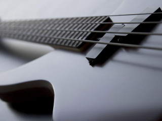 White guitar neck fretset black - eric peterson free wallpaper
