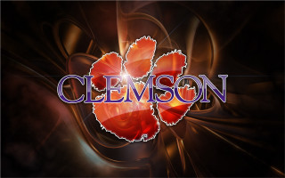 Clemson logo orange purple swirls - a background free wallpaper
