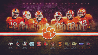 Clemson football team poster numbers - the name of the team free wallpaper