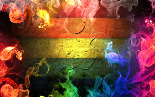 Rainbow smoke background stripe black - a rainbow free wallpaper for desktop