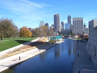 River city tall buildings grassy - public free wallpaper