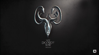 Deer skull horns black white 2 - we free wallpaper
