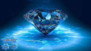 Diamond blue background light shining - diamond free wallpaper