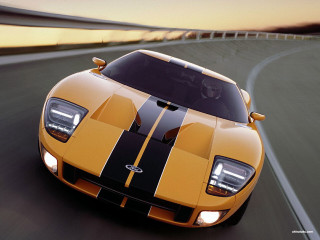 Yellow sports car sunset road - derf free wallpaper for desktop