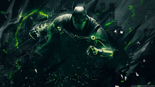 Man green suit holding green 3 - a green arrow free wallpaper