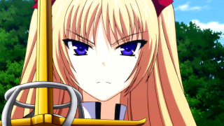 Blonde girl blue eyes sword - a blonde free wallpaper