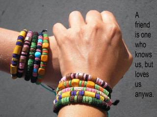Friend knows us bracelet quote - a friend free wallpaper