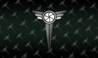 Black white logo wall wings - elite free wallpaper