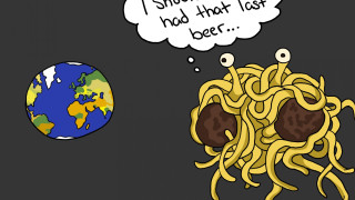 Cartoon spaghetti thought bubble says - lost free wallpaper
