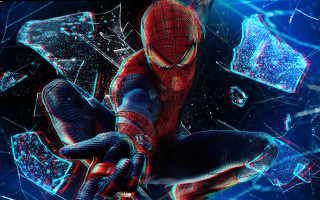 Spider man suit futuristic background 2 - a spider man in a suit free wallpaper
