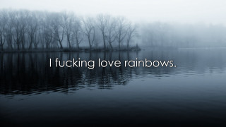 Lake trees quote i fucking - inspirational free wallpaper