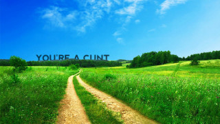 Dirt road sign youre a - youre free wallpaper