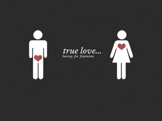 True love hearts couple black - true free wallpaper