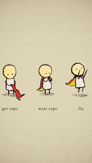 Cartoon man cape four people - allen tupper true free wallpaper for mobile