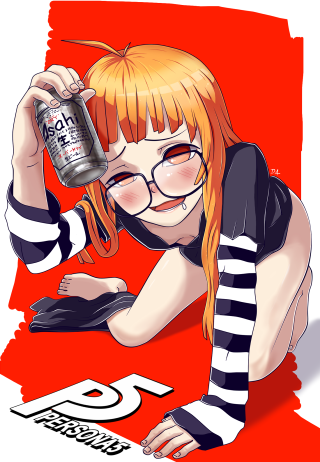 Girl glasses striped shirt beer - glass free wallpaper for mobile