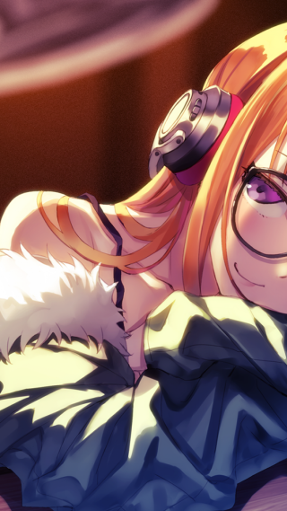 Woman dog cat lap bed - her lap and a cat free wallpaper