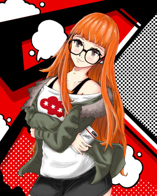 Woman glasses jacket cellphone thought - artist free wallpaper for mobile