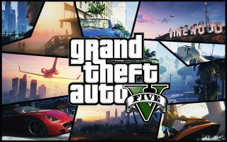 Gta5 collage plane city beach - over the top free wallpaper