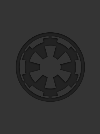 Star wars symbol holography monochrome - an ambient occlusion free wallpaper for mobile