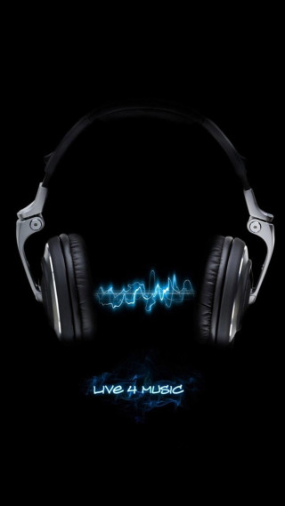 Headphones neon sound wave live - felipe seade free wallpaper for mobile