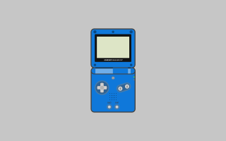 Blue gameboy white screen gray - a white cross free wallpaper