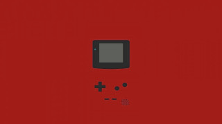 Red background black white gameboy - pokemon free wallpaper for desktop
