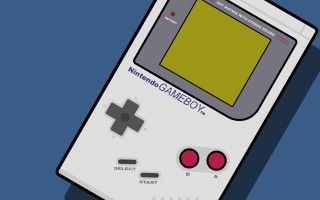 Gameboy yellow screen red buttons - 2 d game art free wallpaper