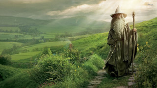 Wizard staff path green field - a wizard free wallpaper