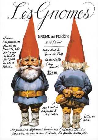 Gnomes standing white background black - art informel free wallpaper