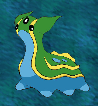 Green yellow sea turtle floating - a cartoon free wallpaper for tablet