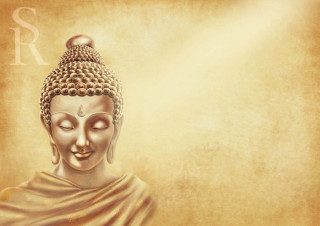 Buddha statue light shining face - a buddha statue free wallpaper