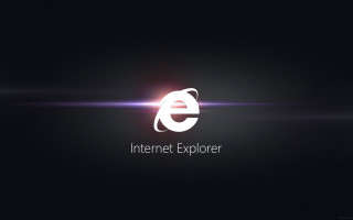 Internet explorer logo dark background 2 - a logo free wallpaper