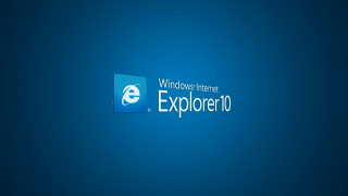 Blue background internet explorer logo 2 - the center free wallpaper