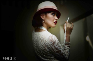Woman hat smoking cigarette dark - a cigarette free wallpaper