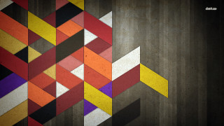 Colorful abstract geometric checkered floor - a colorful abstract painting free wallpaper