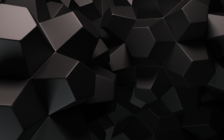 Black background cubes different sizes - octane renderer free wallpaper