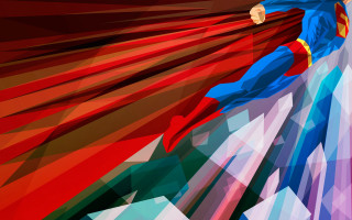 Man superman suit flying red - buckminster fuller free wallpaper