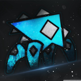 Blue black abstract design square - artgem free wallpaper for tablet