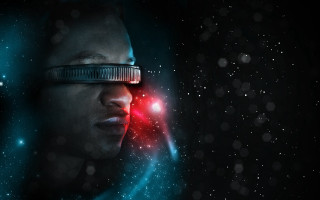 Eve ryder afrofuturism red light - a pair of glasses free wallpaper for desktop