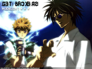 Anime characters holding phone blue - a cell free wallpaper