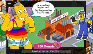 Cartoon character talking rainbow shirt - character portrait free wallpaper