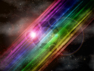 Rainbow background star light black - cosmic free wallpaper