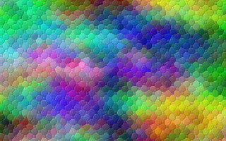 Colorful hexagonal background rainbow greens - hexagonal shape free wallpaper