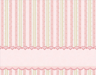 Pink green striped background hearts - a pink border free wallpaper