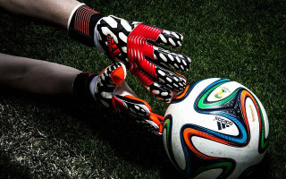 Gloves soccer ball grass night - glove free wallpaper