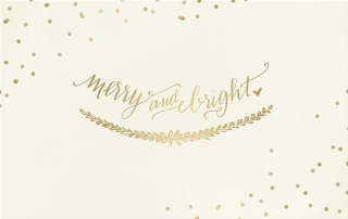 White gold card merry bright - card free wallpaper
