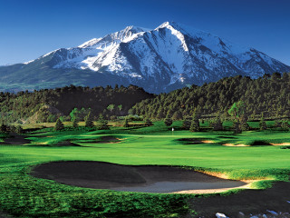 Golf course mountain green field - ada hill walker mountain free wallpaper