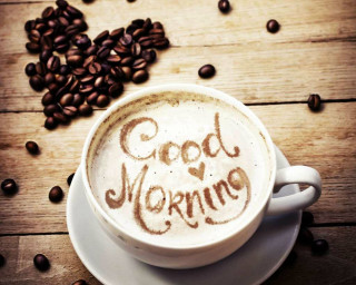 Coffee cup good morning saucer - a saucer free wallpaper