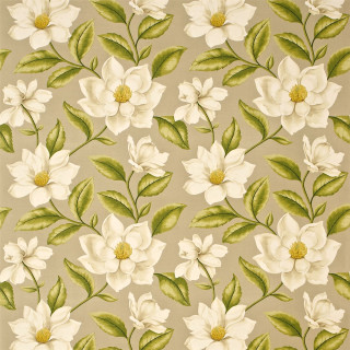 White flower beige background green - flemish free wallpaper for tablet
